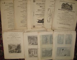 [LONDON PRINTS] coll'n of part issues & loose plates for Shepherd's Metropolitan Improvements, "