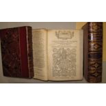 TALLIS'S Illustrated London, 2 vols, 8vo, incomplete, half-morocco, L., n.d.; CAMDEN, Britannia, (