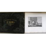 [ROME] PARBON, engraver, "Principali Vedute di Roma", obl. folio, 50 engr. plates, covers loose,