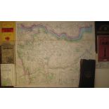 [MAPS] BACON'S Map of the Environs of London, 4 folding col'd maps in slipcase; & 7 other maps etc.,