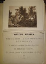 BARKER (Benjamin) English Landscape Scenery, 4to, plates, unbound, Bath, 1843.