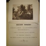 BARKER (Benjamin) English Landscape Scenery, 4to, plates, unbound, Bath, 1843.