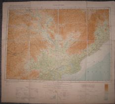 [MAP / INDIA] a series of maps published by the Survey of India Office, Calcutta; each sectioned,