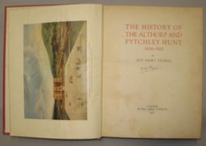 PAGET (G.), History of the Althorp and Pytchley Hunt 1634-1920, 4to, illus., SIGNED on t.p., LTD.