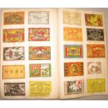 MATCHBOX LABELS, bound collection of Japanese & other labels (1).