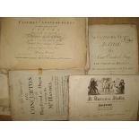 MUSIC, a q. of printed late 18th & 19th c. music, song sheets, incl. Mozart, Handel & others, UK &