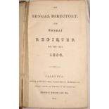 [INDIA] The Bengal Directory and Annual Register for the Year 1836, 8vo, folding table, contemp. red