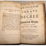 [COUNCIL OF TRENT] The Catechism for the Curats Compos'd by the Decree of the Council of Trent, 8vo,