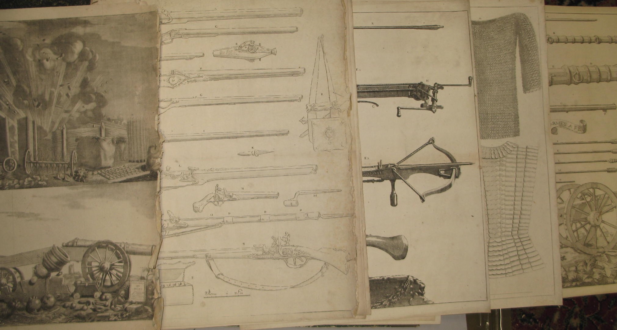 MILITARY PRINTS, 18 x 14 inches (S), French after CARR , 1780's (14).
