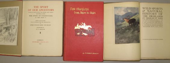 [HUNTING] BRADLEY (C.), Fox-Hunting from Shire to Shire, lge. 8vo, illus. clo., L., 1912; ST JOHN (