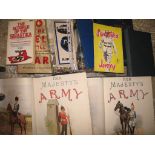 ARMY & MILITARY misc. coll'n (1 box).