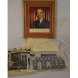 Photograph of King Hussein of Jordan, correspondence from the Royal Hashemite Court, 1956 photograph