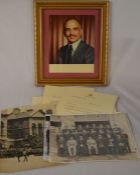 Photograph of King Hussein of Jordan, correspondence from the Royal Hashemite Court, 1956 photograph