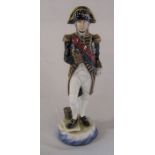 Michael Sutty fine china figurine of Lord Nelson 1805 H 38 cm (af - missing sword)