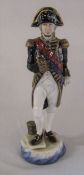 Michael Sutty fine china figurine of Lord Nelson 1805 H 38 cm (af - missing sword)