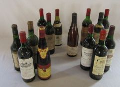 13 bottles of red wine - Chateau Brane-Cantenac Margaux 1971, Chateau Cantermerle grand cru classe