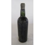 A single bottle of vintage port, missing label H 30 cm