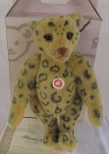Steiff teddy bear Leopard with growler, limited edition 996/2008 H 40 cm complete with box and