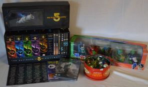 Babylon 5 Collection DVD box set, boxed PJ Masks Dino Trouble, 2 DVD's & a tin of marbles