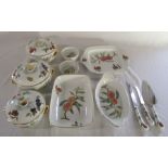 Selection of Royal Worcester 'Evesham' pattern table ware