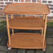 Ercol 3 tier trolley with galleries