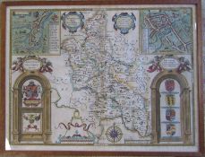 John Speed - framed map of Buckinghamshire 1610, framed by The Old Master Galleries, Map