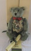 Steiff Harrods limited edition Victorian musical bear 1652/2000 plays 'The thieving magpie' H 40