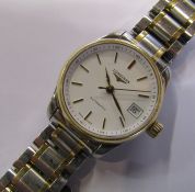 Ladies Longines automatic wristwatch with date aperture no 38210888 (face 2.5 cm or 3 cm inc