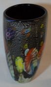Hand crafted large glass vase Ht 31cm
