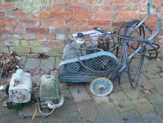 Vintage compressor & a vintage Lister pump (rewiring & testing required)