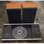 Bang and Olufsen Beocenter 2000 T2101 music centre with 2 Bang and Olufsen Beovox S35 speakers