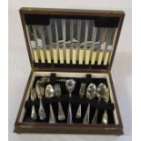 Cased canteen of assorted cutlery