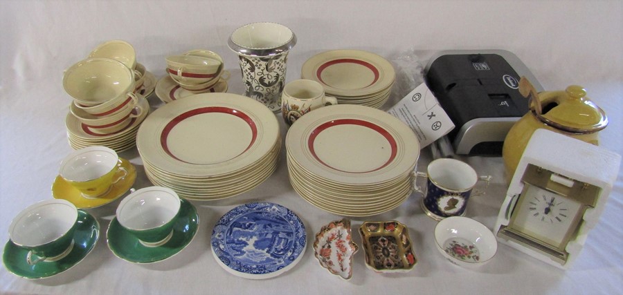 Various ceramics etc inc Royal Crown Derby (2 af), Wedgwood, Spode, Johnson Bros 'Victorian' pattern