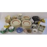 Various ceramics etc inc Royal Crown Derby (2 af), Wedgwood, Spode, Johnson Bros 'Victorian' pattern