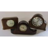 The Savings clock & 2 other mantel clocks