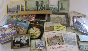 Assorted books, prints and ephemera relating to Beryl Cook and L S Lowry