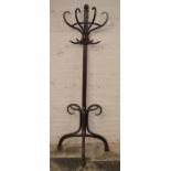 Early 20th century bentwood coat stand Ht 201cm