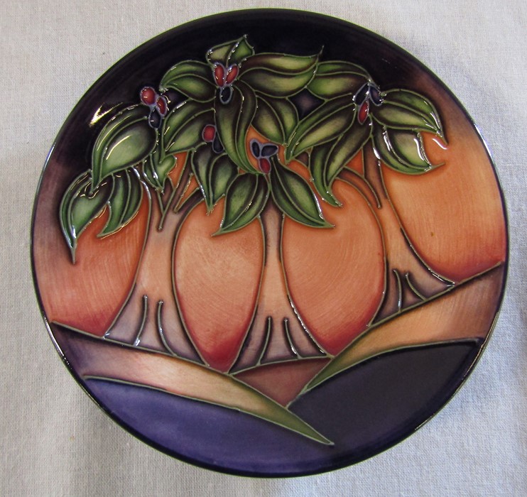 Moorcroft 'cluny' pattern mug and palm trees pin dish - Image 2 of 6