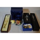 Boxed gift items including an Old Tupton Ware pig, Letter opener, book mark etc