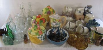 3 boxes of assorted ceramics and glassware inc Johnson Brothers