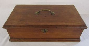 Wooden  box L 40 cm D 22 cm H 13 cm