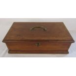 Wooden  box L 40 cm D 22 cm H 13 cm