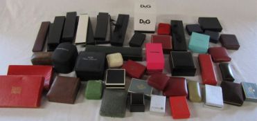 Selection of empty jewellery and watch boxes
