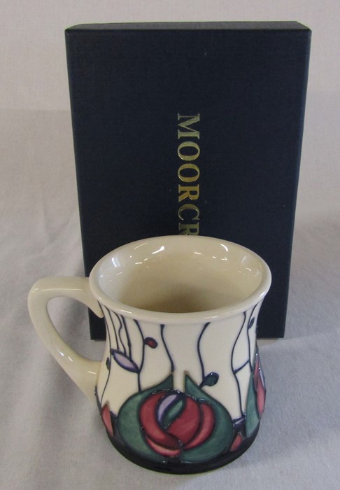 Boxed Moorcroft Rennie Mackintosh mug