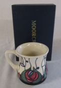 Boxed Moorcroft Rennie Mackintosh mug