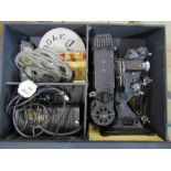 Cased Pathescope projector and accessories