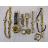 Assorted vintage wrist watches inc Cronel and Rotary
