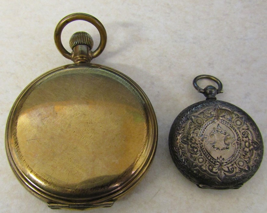 Thomas Russell & Son Liverpool gold plated full hunter pocket watch (one hand damaged, overwound) - Image 3 of 3