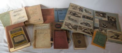 Various books & manuals including James Motorcycles Comet 100 & Cadet 150, Norton Spare Parts