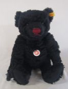 Steiff black bear with growler, H 42 cm, with carrier bag